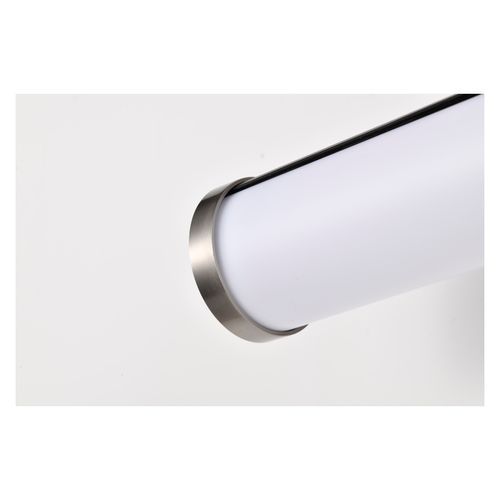 Main product image of Solano LED Small Vanity Black and Brushed Nickel Finish White Acrylic Lens