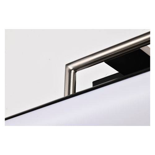 Main product image of Solano LED Small Vanity Black and Brushed Nickel Finish White Acrylic Lens