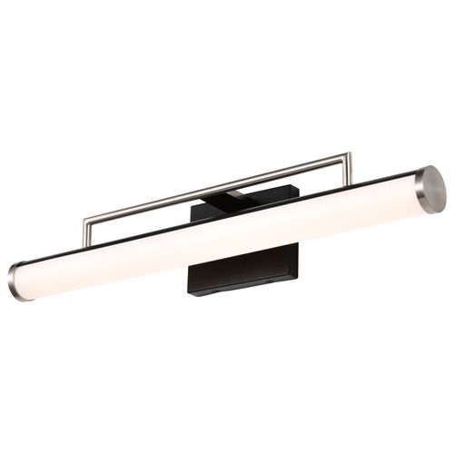 Main product image of Solano LED Medium Vanity Black and Brushed Nickel Finish White Acrylic Lens