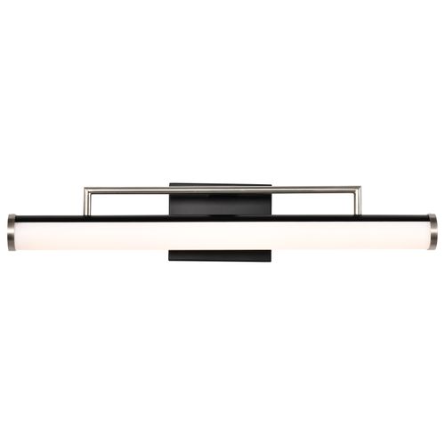 Main product image of Solano LED Medium Vanity Black and Brushed Nickel Finish White Acrylic Lens