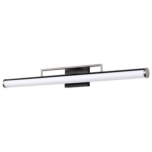 Main product image of Solano LED Large Vanity Black and Brushed Nickel Finish White Acrylic Lens