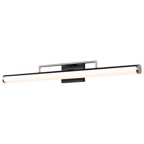 Main product image of Solano LED Large Vanity Black and Brushed Nickel Finish White Acrylic Lens