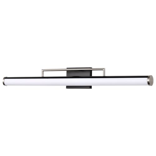 Main product image of Solano LED Large Vanity Black and Brushed Nickel Finish White Acrylic Lens