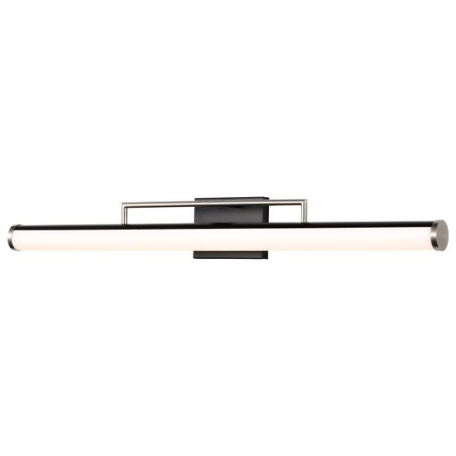 Main product image of Solano LED Large Vanity Black and Brushed Nickel Finish White Acrylic Lens