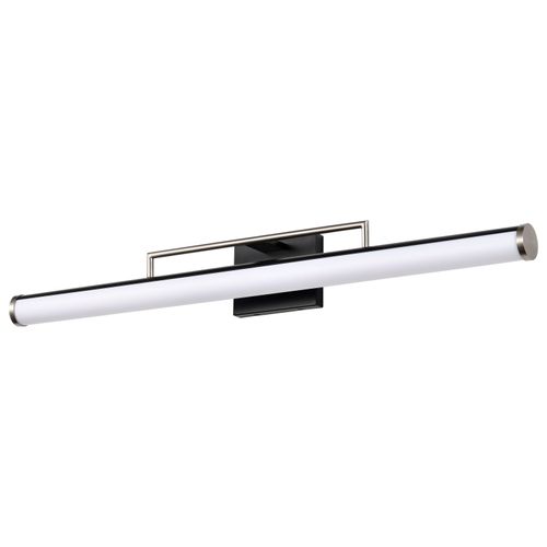 Main product image of Solano LED Large Vanity Black and Brushed Nickel Finish White Acrylic Lens