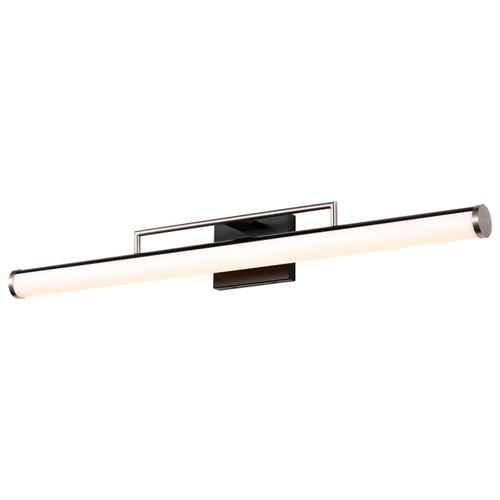 Main product image of Solano LED Large Vanity Black and Brushed Nickel Finish White Acrylic Lens