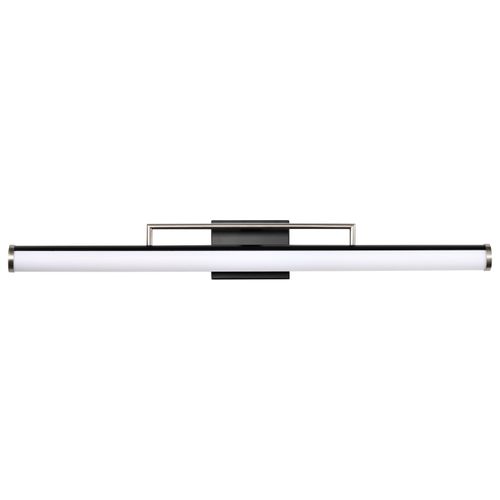 Main product image of Solano LED Large Vanity Black and Brushed Nickel Finish White Acrylic Lens