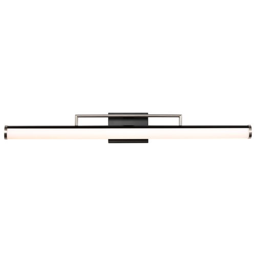 Main product image of Solano LED Large Vanity Black and Brushed Nickel Finish White Acrylic Lens