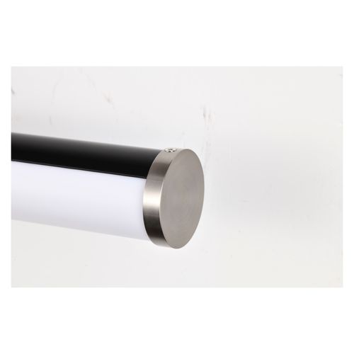 Main product image of Solano LED Large Vanity Black and Brushed Nickel Finish White Acrylic Lens