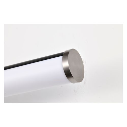 Main product image of Solano LED Large Vanity Black and Brushed Nickel Finish White Acrylic Lens
