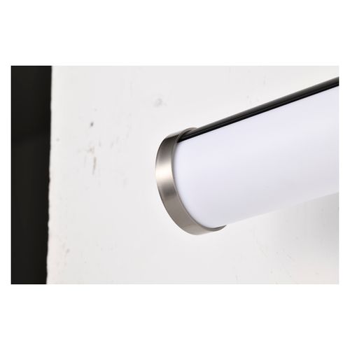 Main product image of Solano LED Large Vanity Black and Brushed Nickel Finish White Acrylic Lens