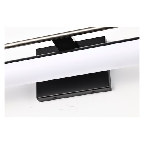 Main product image of Solano LED Large Vanity Black and Brushed Nickel Finish White Acrylic Lens