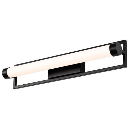 Main product image of Canal LED Medium Vanity Matte Black Finish White Acrylic Lens