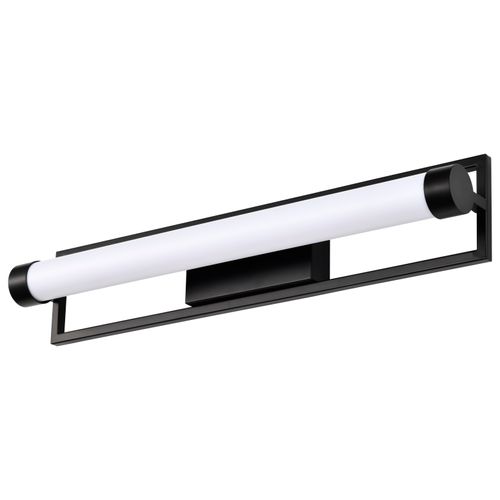 Main product image of Canal LED Medium Vanity Matte Black Finish White Acrylic Lens