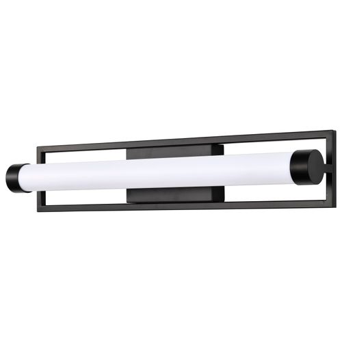 Main product image of Canal LED Medium Vanity Matte Black Finish White Acrylic Lens