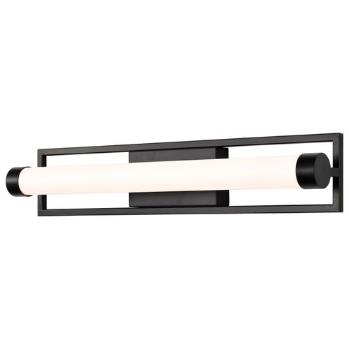 Main product image of Canal LED Medium Vanity Matte Black Finish White Acrylic Lens