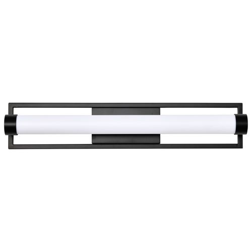 Main product image of Canal LED Medium Vanity Matte Black Finish White Acrylic Lens