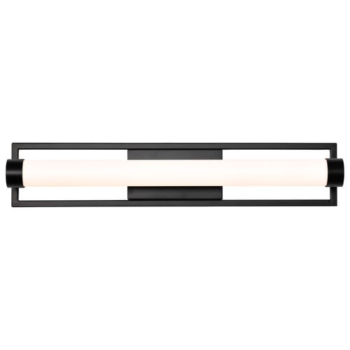 Main product image of Canal LED Medium Vanity Matte Black Finish White Acrylic Lens