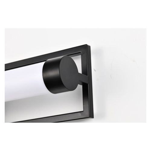 Main product image of Canal LED Medium Vanity Matte Black Finish White Acrylic Lens