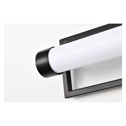 Main product image of Canal LED Medium Vanity Matte Black Finish White Acrylic Lens
