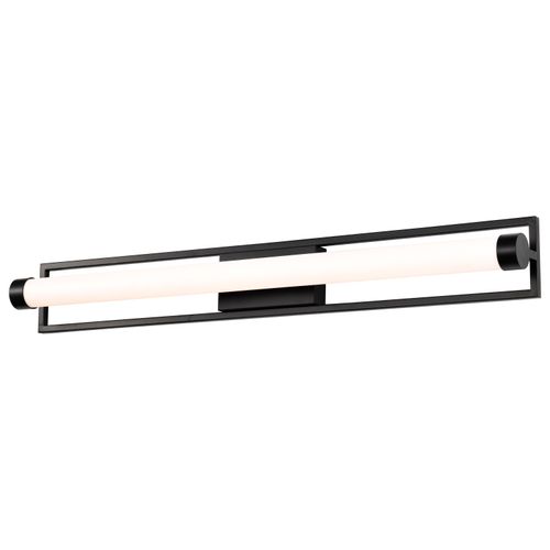 Main product image of Canal LED Large Vanity Matte Black Finish White Acrylic Lens