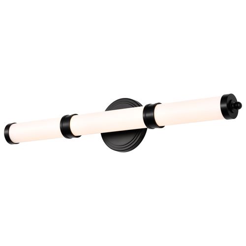 Main product image of Kagen LED Medium Vanity Matte Black Finish White Acrylic Lens