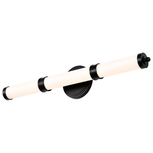 Main product image of Kagen LED Medium Vanity Matte Black Finish White Acrylic Lens