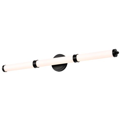 Main product image of Kagen LED Large Vanity Matte Black Finish White Acrylic Lens