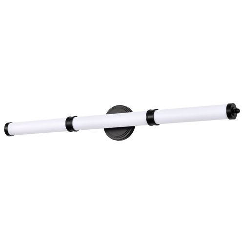 Main product image of Kagen LED Large Vanity Matte Black Finish White Acrylic Lens
