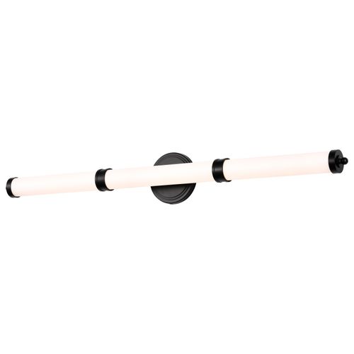 Main product image of Kagen LED Large Vanity Matte Black Finish White Acrylic Lens