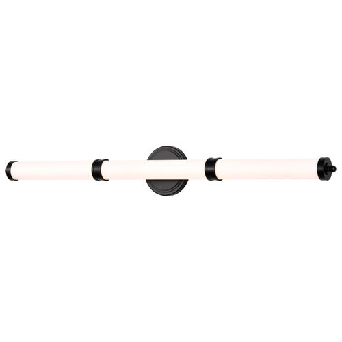 Main product image of Kagen LED Large Vanity Matte Black Finish White Acrylic Lens
