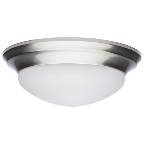 Main product image of 18W Flush Mount Twist & Lock Fixture LED 12" Matte Black Finish Frosted Glass