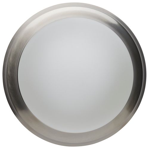 Main product image of 18W Flush Mount Twist & Lock Fixture LED 12" Matte Black Finish Frosted Glass