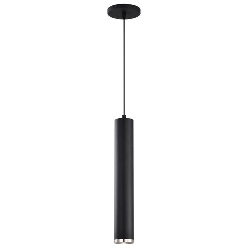 Main product image of Century 12 Watt 16" LED Pendant Matte Black and Brushed Nickel Finish