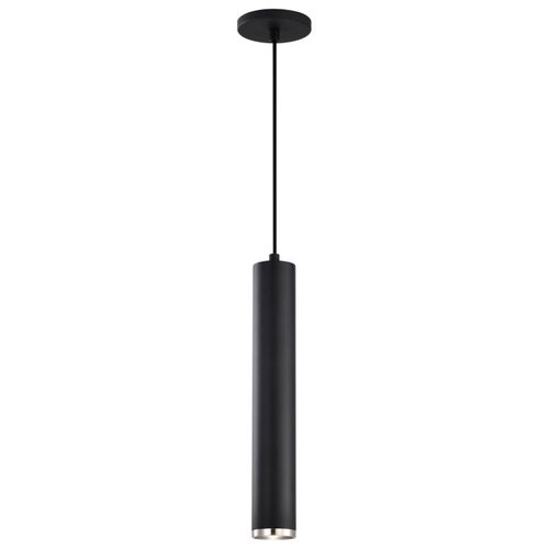 Main product image of Century 12 Watt 16" LED Pendant Matte Black and Brushed Nickel Finish