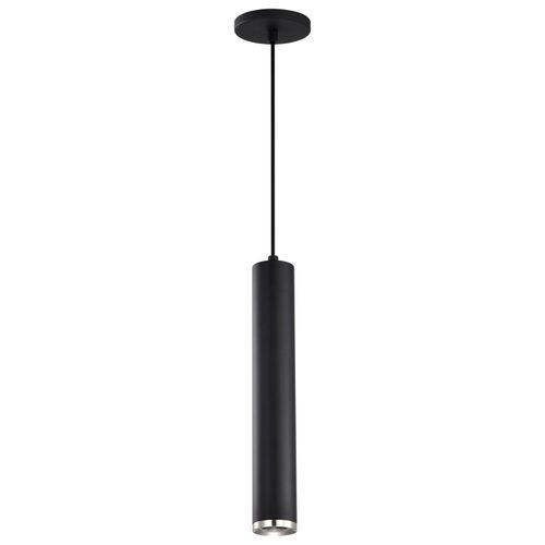 Main product image of Century 12 Watt 16" LED Pendant Matte Black and Brushed Nickel Finish