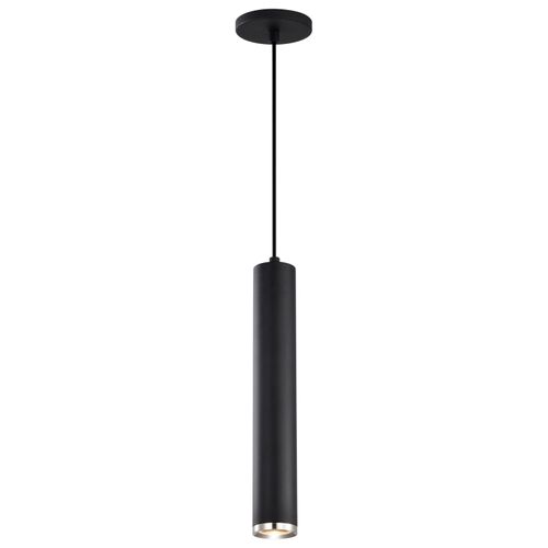 Main product image of Century 12 Watt 16" LED Pendant Matte Black and Brushed Nickel Finish