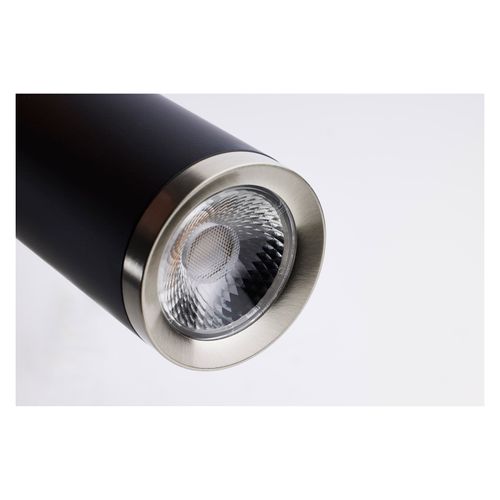 Main product image of Century 12 Watt 16" LED Pendant Matte Black and Brushed Nickel Finish