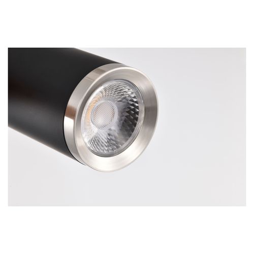 Main product image of Century 12 Watt 16" LED Pendant Matte Black and Brushed Nickel Finish