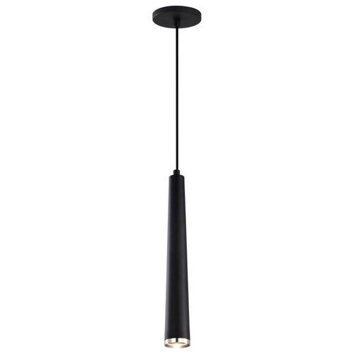 Main product image of Melrose 12 Watt 16" LED Pendant Matte Black and Brushed Nickel Finish