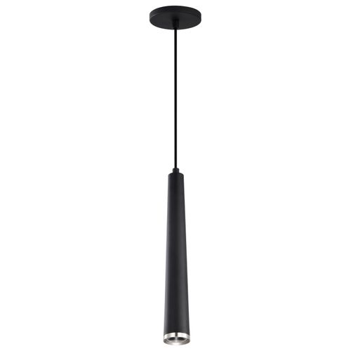 Main product image of Melrose 12 Watt 16" LED Pendant Matte Black and Brushed Nickel Finish