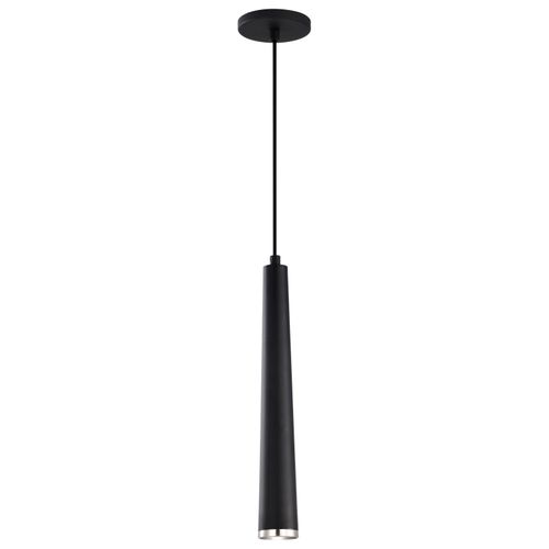 Main product image of Melrose 12 Watt 16" LED Pendant Matte Black and Brushed Nickel Finish