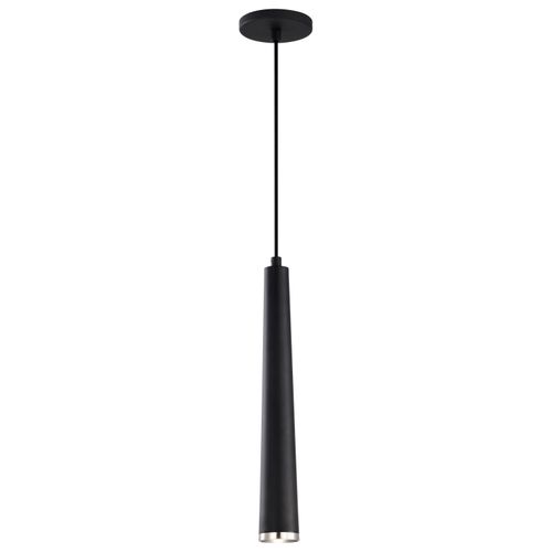 Main product image of Melrose 12 Watt 16" LED Pendant Matte Black and Brushed Nickel Finish