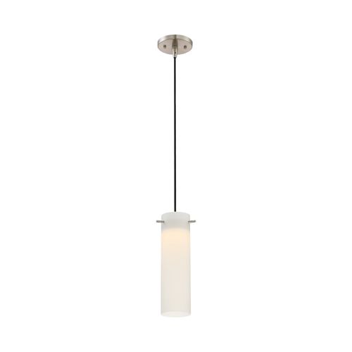 Main product image of Pulse LED Mini Pendant w/ White Opal Glass Brushed Nickel Finish