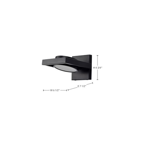 Main product image of Hawk LED Pivoting Head Wall Sconce Black Finish