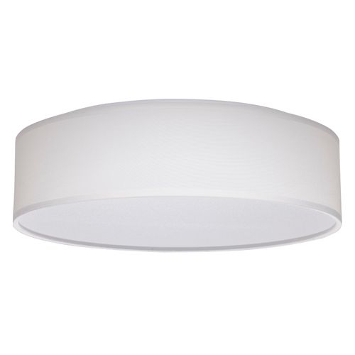 Main product image of 15" CCT Selectable Fabric Drum LED Decor Flush Mount Fixture White Fabric Shade Acrylic Diffuser