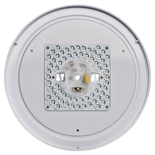 Main product image of 15" CCT Selectable Fabric Drum LED Decor Flush Mount Fixture White Fabric Shade Acrylic Diffuser