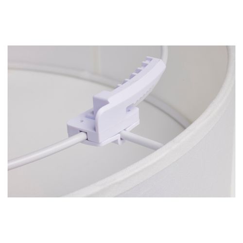 Main product image of 15" CCT Selectable Fabric Drum LED Decor Flush Mount Fixture White Fabric Shade Acrylic Diffuser