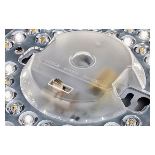 Main product image of 15" CCT Selectable Fabric Drum LED Decor Flush Mount Fixture White Fabric Shade Acrylic Diffuser