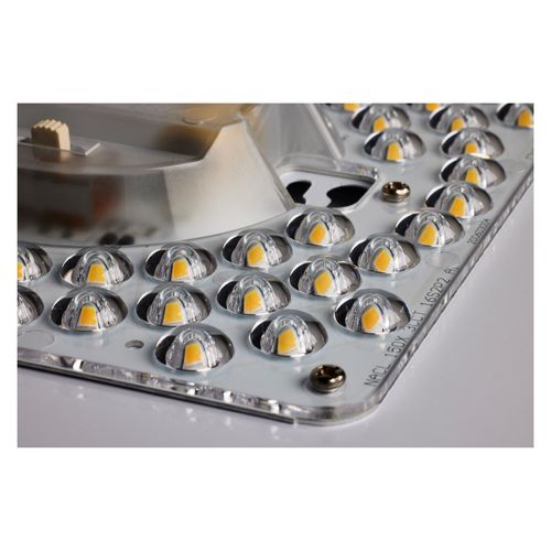 Main product image of 15" CCT Selectable Fabric Drum LED Decor Flush Mount Fixture White Fabric Shade Acrylic Diffuser